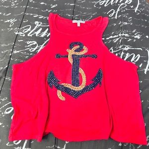 Charlotte Russe beaded crop top